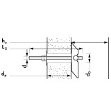 FISCHER 80178 BILLENŐ MENETESSZÁR HG MK-M8 (GRAVITÁCIÓS FÜGGESZTŐ)  GIPSZKARTON ÉS ÜREGES RÖGZÍTÉS