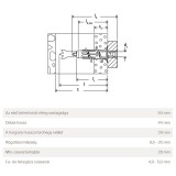 FISCHER 545677 GIPSZKARTON DÜBEL DUOBLADE  GIPSZKARTON ÉS ÜREGES RÖGZÍTÉS