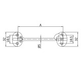 AMIG 6/14189 AJTÓKAPOCS-TALPAS D5/100mm SR. ELLENDARABBAL  AJTÓVASALAT