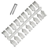 KÁBELRÖGZÍTŐ BILINCS D8 MŰANYAG 1db SZEGGEL 18db/CSOM MAGYAR SZERELÉSI ANYAGOK