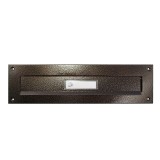 LEVÉLBEDOBÓ BRONZ (BARNA) 100mm*360mm CÍMKÉS NY: 290*30 MAGYAR POSTALÁDA, LEVÉLBEDOBÓ