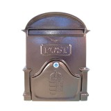 POSTALÁDA KÜLTÉRI ALU 30*40*7 ANTIK-BRONZ KÉTOLDALAS CÍMERES MAGYAR-VICA 400 POSTALÁDA, LEVÉLBEDOBÓ