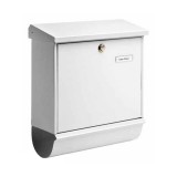 POSTALÁDA KÜLTÉRI ÁLLÓ FEHÉR ÚJSÁGTARTÓVAL BURG-WACHTER 91300W COMFORT POSTALÁDA, LEVÉLBEDOBÓ