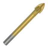 ÜVEGFÚRÓ D06*72mm CARBID+TITÁN HENGERES SZÁRÚ NÉGYÉLŰ ECEF 606072 BETON,KŐZET ÉS CSEMPEFÚRÓK