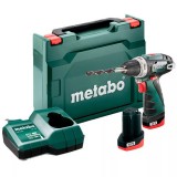 METABO 600984500 AKKUS FÚRÓ-CSAVAROZÓ 12V POWERMAXX BS BASIC+2DB 2AhAKKU 