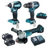 MAKITA DLX3125TX1 GÉP KLT.DDF484Z,DGA506,DTD153  GÉPSZETT