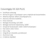 REZGŐCSISZOLÓ 320W OS320 PLUS, TALP: 230X115mm F.F.GROUP 41526