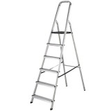ZARGES 49596 HÁZTARTÁSI LÉTRA 6FOKOS ABRU  ALUMINIUM- ÉS FALÉTRÁK