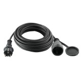 KÁBEL HOSSZABBÍTÓ LENGŐ 30M FÖLDELT KÜLTÉRI FEKETE 3*1.5mm ENTAC ESEC44G-30 KÁBELDOB-HOSSZABBÍTÓ-ELOSZTÓ
