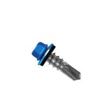 LEMEZCSAVAR ÖNFÚR.HLF D4.8*19 DIN 7504/K SZŰKÍTETT MAG KÉK FŰZŐCSAVAR 1mm RAL5010 OCW