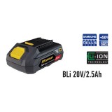 AKKUMULÁTOR 20V BLI 20V/2,5Ah F.F.GROUP 41320 UTOLSÓ DARAB AKKUMULÁTOROK ÉS TÖLTŐK