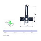 FELSŐMARÓ FALC D44,5 D08mm SZÁR HSS FAIPARI MASSIVETOOLS 704453 MARÁS