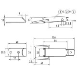 BÉKAZÁR(PATENTZÁR) 2-55/60 A2 STANDARD KIVITEL ELLENDARABBAL GOEBEL LÁDAVASALAT