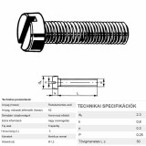 HFH CSAVAR M1.2*10 DIN 84 A2 INOX IMPORT METRIKUS CSAVAROK