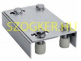 EBRO 358 VEZETŐGÖRGŐ KAPUHOZ 4DB-OS ÁLL D30*30 A2-INOX 112-170*220mm  KAPUVASALAT