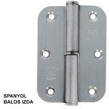 AMIG 423/4320 - MHA 477 AJTÓPÁNT KEREKÍTETT 90*65mm INOX BAL (MAGYAR JOBB)  AJTÓVASALAT