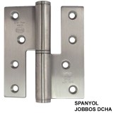 AMIG 426/4727 - MHA 478 AJTÓPÁNT SZÖGLETES 100*88*3mm INOX JOBB DCHA (MAGYAR BAL)  AJTÓVASALAT