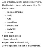 RAGASZTÓ EPOXY 15P GYURMA 57GR ACÉL ERŐSSÉG,210 FOKIG HŐÁLLÓ VERSACHEM MAGNUM RAGASZTÁSTECHNIKA