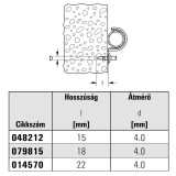 FISCHER 14570 BETONSZEG D4*22mm NATÚR ED22 PEREMES-KALAPOS KIVITEL  SZEGEK