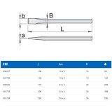 UNIOR 601734 HIDEGVÁGÓ LAPOS 250mm 660/6 KÉK-FESTETT  ÉPÍTŐIPARI SZERSZÁMOK