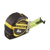 STANLEY XTHT036004 MÉRŐSZALAG 08M FÉM FATMAX SÁRGA-FEKETE  MÉRŐESZKÖZÖK