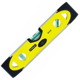 STANLEY 043511 VÍZMÉRTÉK MÁGNESES 25cm V-FORMÁJÚ TALPAL  MÉRŐESZKÖZÖK