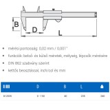 UNIOR 612035 TOLÓMÉRŐ 150/0.01 STANDARD 271  MÉRŐESZKÖZÖK