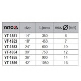 YATO 1851 CSAPSZEGVÁGÓ 350mm (06mm-ES VASTAGSÁGIG) Cr-Mo  VÉSŐ- (KI)VÁGÓ- ÉS LYUKASZTÓ
