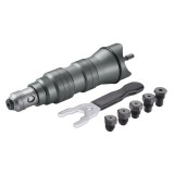 SZEGECSHÚZÓ ADAPTER KLT. AKKUS CSAVAROZÓKHOZ M2.4-M6.4 FORTUM 4770651 SZEGECSELŐ ESZKÖZÖK