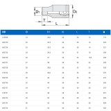 UNIOR 602727 DUGÓKULCS 3/4col 197/1 6p /27 6SZÖGŰ  SZERSZÁM-KULCSOK