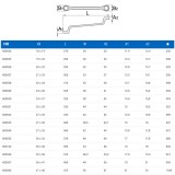UNIOR 600524 CSILLAGKULCS 18-19 180/1 HAJLÍTOTT,FÉNYES  SZERSZÁM-KULCSOK