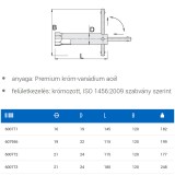 UNIOR 600773 GYERTYAKULCS 21-180MM 185/2 CSŐ ALAKÚ  SZERSZÁM-KULCSOK