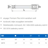 UNIOR 600778 TOLDÓSZÁR 3/8col 75mm 238.4/1 RÖVID-STANDARD  SZERSZÁM-KULCSOK