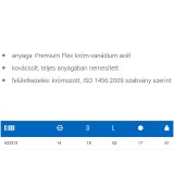 UNIOR 622513 GYERTYAKULCSFEJ 14 3/8col 186.4/2A 12 SZÖGŰ  SZERSZÁM-KULCSOK