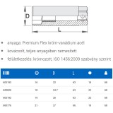 UNIOR 603192 GYERTYAKULCSFEJ 19 3/8col 186.4  SZERSZÁM-KULCSOK