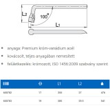 UNIOR 600783 KERÉKKULCS KRÓMOZOTT 19-es 210/2 Cro-Va  SZERSZÁM-KULCSOK