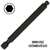 BEHAJTÓHEGY IMBUSZ SW03/76mm HOSSZÚ-GÖMBVÉGŰ 1/4col C6,3 BONDHUS 10856 BIT ÉS BEHAJTÓ HEGYEK