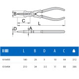 UNIOR 616494 HEGESZTŐ FOGÓ 210mm 436/4P  FOGÓK, CSIPESZEK