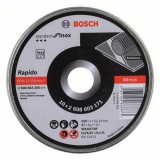 BOSCH 2608603255 VÁGÓKORONG INOXHOZ D125*1.0Q 22LYUK 10DB/FÉMDOBOZ 