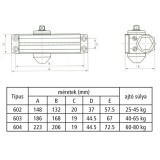 AJTÓBEHÚZÓ 45-65KG EZÜST NORMÁLKAROS KARRAL EGYÜTT IMPORT AJTÓVASALAT