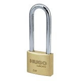 HOSSZÚKENGYELES LAKAT 50mm SÁRGARÉZ 2 KULCS,SB 50L HUGO 60222 UTOLSÓ DARABOK LAKAT-LAKATPÁNT-LÁNC