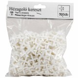 FUGA-HÉZAGOLÓ KERESZT 3mm 500DB/CSOMAG MAGYAR 1202 ÉPÍTŐIPARI SZERSZÁMOK