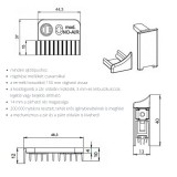 AJTÓKÜSZÖB AUTOMATA 730mm CCE.APPL. ALU-F1 RÁSZEGZŐS MAESTRO ASAPP730-A-2-F1 AJTÓVASALAT