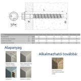 BETONCSAVAR HLF D12,5/10*065 RAWL R-LX-10x65-HF-ZP IMPORT ACÉLDÜBELEK