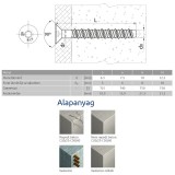 BETONCSAVAR SFTX D10/08*060 RAWL R-LX-08x060-CS-ZP IMPORT ACÉLDÜBELEK