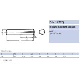 ILLESZTŐSZEG HORNYOLT D05*20 DIN 1472 FÉLHOSSZÁBAN-KÚPOSAN UTOLSÓ DARABOK ILLESZTŐSZEG-CSAPSZEG