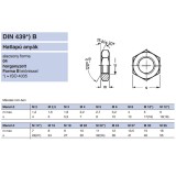 ALACSONY HATLAPÚ ANYA M12 DIN 439 HG. IMPORT ANYACSAVAR