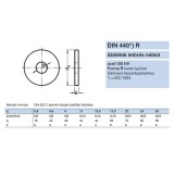 FAKÖTÉSŰ ALÁTÉT M12(D13.5) DIN 440 HG. 4VASTAG/44SZÉLES IMPORT ALÁTÉTEK