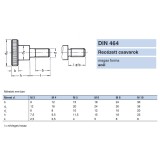 ROVÁTKOLT CSAVAR M4*12 DIN 464 HG. MAGASFEJŰ IMPORT SPECIÁLIS KÖTŐELEMEK