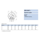 GYŰRŰS ANYA M14 DIN 582-C15 HG. TB:0,5T IMPORT ANYACSAVAR